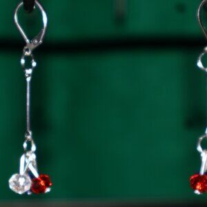 Handmade Pierced Drop Earrings - New England Patriots or USA 250th - NFLE 41-46